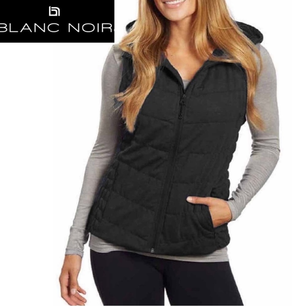 Blanc Noir Hooded Vest
